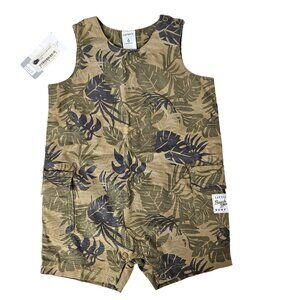Carters Baby Romper Jungle Print Size 6 Months Little Beach Bum Surf Club